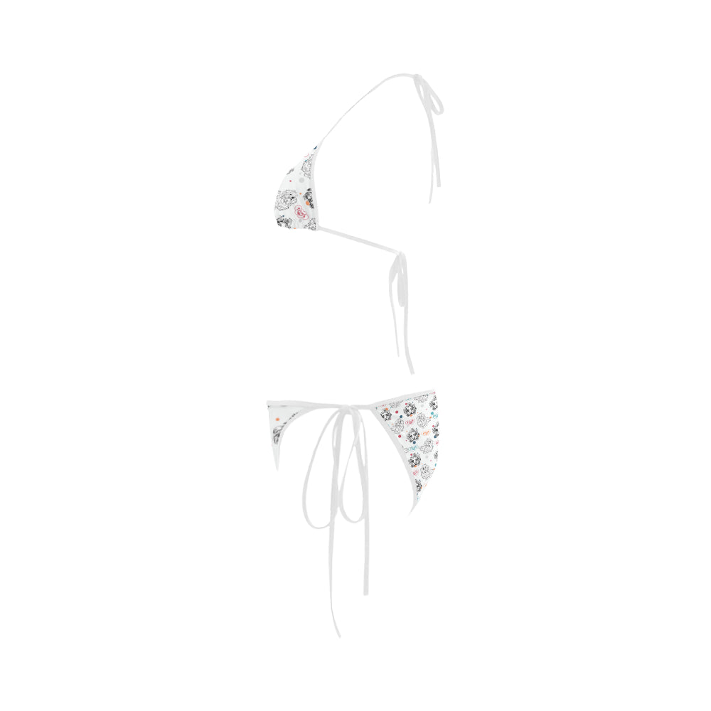 Maltese Pattern Custom Bikini Swimsuit - TeeAmazing
