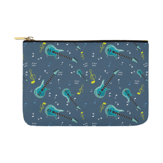 Electric Guitar Pattern Carry-All Pouch 12.5''x8.5'' - TeeAmazing