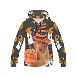 Golden Retriever Halloween V3 All Over Print Hoodie for Women - TeeAmazing