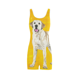 Labrador Retriever Water Colour No.1 Classic One Piece Swimwear - TeeAmazing