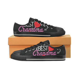Grandma Black Canvas Women's Shoes/Large Size - TeeAmazing