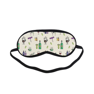 Bartender Pattern Sleeping Mask - TeeAmazing