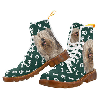 Skye Terrier White Boots For Women - TeeAmazing