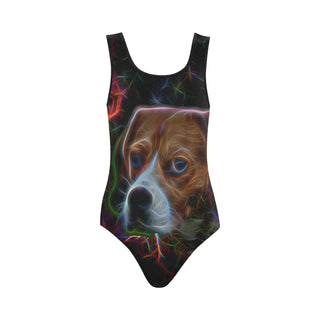 Beagle Glow Design 2 Vest One Piece Swimsuit - TeeAmazing