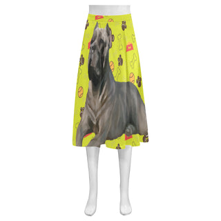 Cane Corso Mnemosyne Women's Crepe Skirt (Model D16) - TeeAmazing