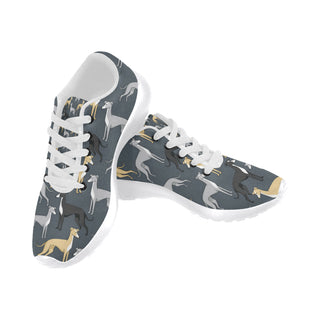 Greyhound White Sneakers for Men - TeeAmazing