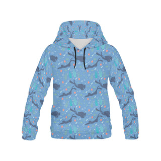 Scuba Diving Pattern All Over Print Hoodie for Women - TeeAmazing