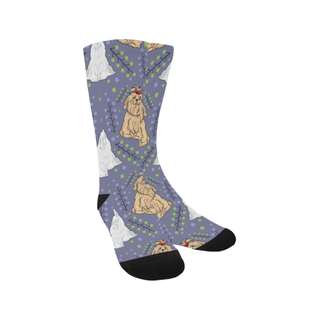 Maltese Flower Trouser Socks - TeeAmazing