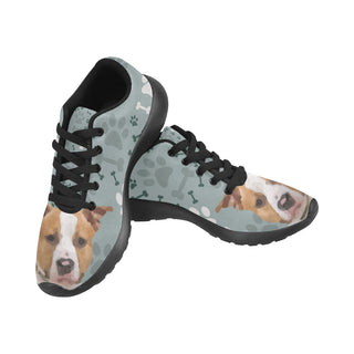 American Staffordshire Terrier Black Sneakers Size 13-15 for Men - TeeAmazing