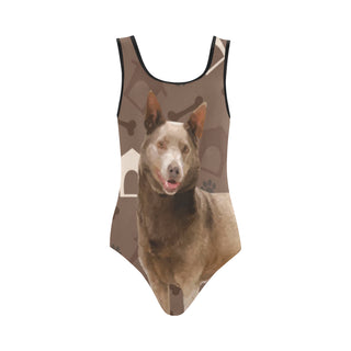 Australian Kelpie Dog Vest One Piece Swimsuit - TeeAmazing