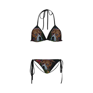 Beagle Glow Design 2 Custom Bikini Swimsuit - TeeAmazing