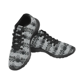 Totoro Pattern Black Sneakers Size 13-15 for Men - TeeAmazing