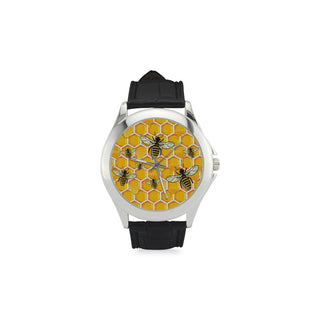 Bee Women's Classic Leather Strap Watch - TeeAmazing