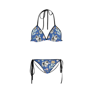 Keeshound Flower Custom Bikini Swimsuit - TeeAmazing