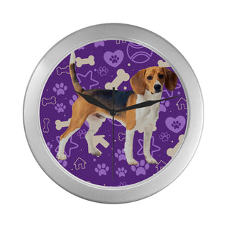 Beagle Silver Color Wall Clock - TeeAmazing