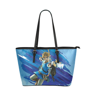 Link with Arrow Leather Tote Bag/Small - TeeAmazing