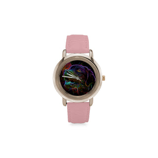 Lab Glow Design 2 Women's Rose Gold Leather Strap Watch - TeeAmazing