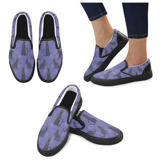Oriental Longhair Black Women's Slip-on Canvas Shoes - TeeAmazing