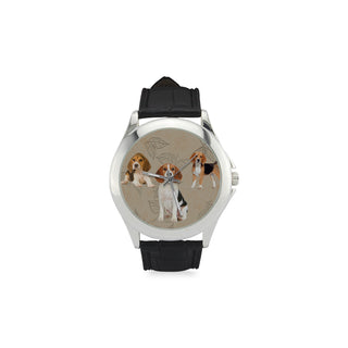 Beagle Lover Women's Classic Leather Strap Watch - TeeAmazing