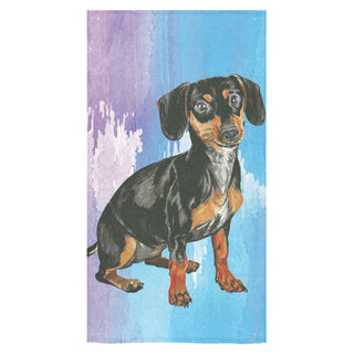 Dachshund Water Colour No.1 Bath Towel 30"x56" - TeeAmazing