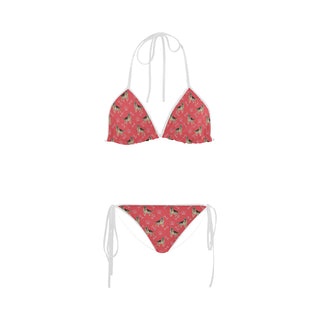 German Shepherd Water Colour Pattern No.1 Custom Bikini Swimsuit - TeeAmazing