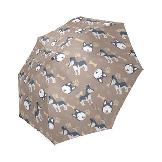 Siberian Husky Pattern Foldable Umbrella - TeeAmazing