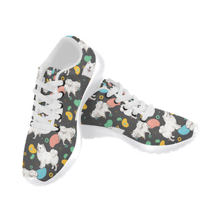 Samoyed White Sneakers Size 13-15 for Men - TeeAmazing