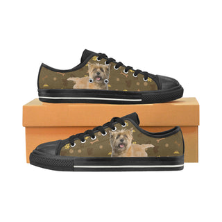 Cairn Terrier Dog Black Canvas Women's Shoes/Large Size - TeeAmazing