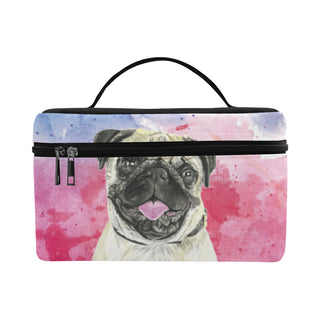 Pug Water Colour No.1 Cosmetic Bag/Large - TeeAmazing