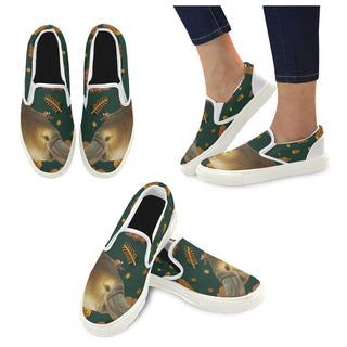 Platypus White Women's Slip-on Canvas Shoes - TeeAmazing