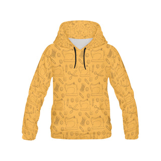 Sewing Machine Pattern V2 All Over Print Hoodie for Women - TeeAmazing