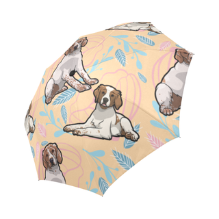 Brittany Spaniel Flower Auto-Foldable Umbrella - TeeAmazing