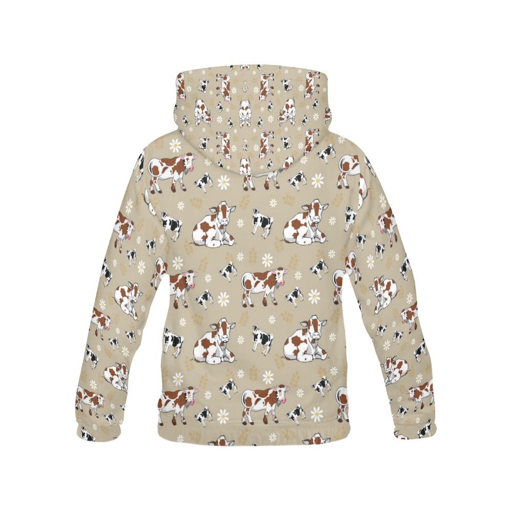 Cow Pattern All Over Print Hoodie for Men - TeeAmazing