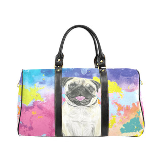 Pug Water Colour No.2 New Waterproof Travel Bag/Large - TeeAmazing