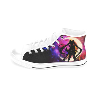 Sailor Moon White Men’s Classic High Top Canvas Shoes /Large Size - TeeAmazing