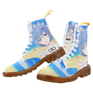 Rem Best Waifu White Boots For Women - TeeAmazing