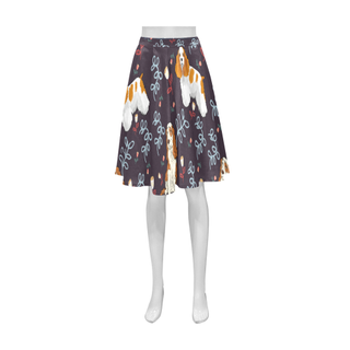American Cocker Spaniel Flower Athena Women's Short Skirt - TeeAmazing