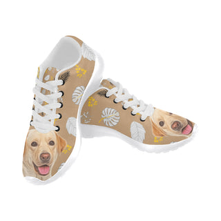 Labrador Retriever Lover White Sneakers for Men - TeeAmazing