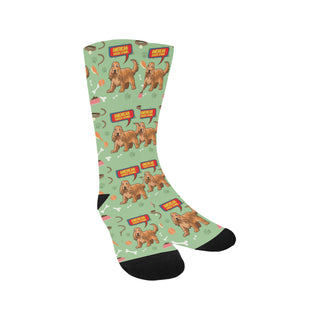 American Cocker Spaniel Pattern Trouser Socks - TeeAmazing