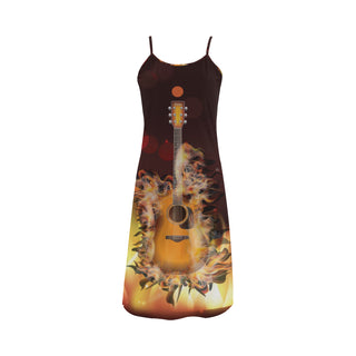 Guitar Lover Alcestis Slip Dress - TeeAmazing