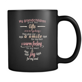 My Grandchildren Give Me Gifts Mugs & Coffee Cups - Grandma Coffee Mugs - TeeAmazing