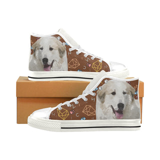 Great Pyrenees Dog White Men’s Classic High Top Canvas Shoes - TeeAmazing
