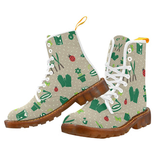 Gardening White Boots For Women - TeeAmazing