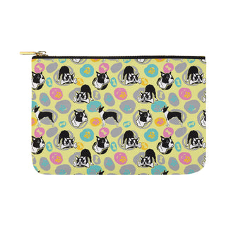 Boston Terrier Pattern Carry-All Pouch 12.5x8.5 - TeeAmazing