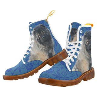 Caucasian Shepherd Dog White Boots For Women - TeeAmazing