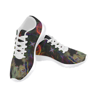 Newfoundland Glow Design 1 White Sneakers for Men - TeeAmazing