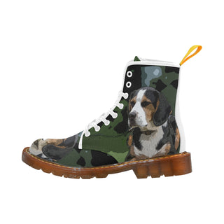 Beagle White Boots For Men - TeeAmazing