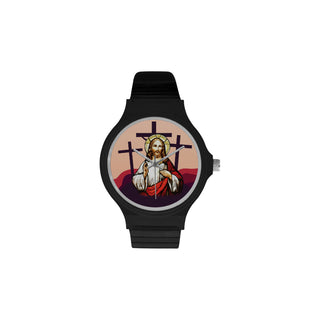 Jesus Unisex Round Plastic Watch - TeeAmazing