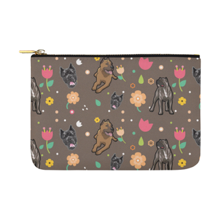 Cane Corso Flower Carry-All Pouch 12.5''x8.5'' - TeeAmazing