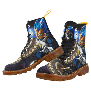 Vegeta SSGSS DBZ Black Boots For Women - TeeAmazing